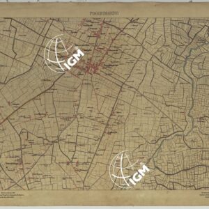 CARTA TOPOGRAFICA DEL MONTE VESUVIO RILEVATA E DISEGNATA DAGLI ALLIEVI DELL'ISTITUTO TOPOGRAFICO MIITARE NEGLI ANNI 1876-76 ALLA SCALA DI 1:10000 - FOGLIO 11 POGGIOMARINO.