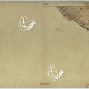 CARTA TOPOGRAFICA DEL MONTE VESUVIO RILEVATA E DISEGNATA DAGLI ALLIEVI DELL'ISTITUTO TOPOGRAFICO MIITARE NEGLI ANNI 1876-76 ALLA SCALA DI 1:10000 - FOGLIO 13 PROTA.