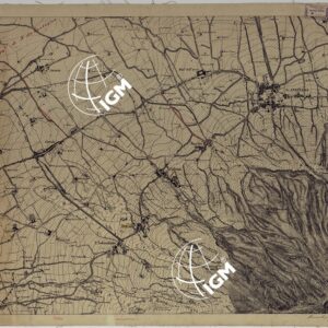 CARTA TOPOGRAFICA DEL MONTE VESUVIO RILEVATA E DISEGNATA DAGLI ALLIEVI DELL'ISTITUTO TOPOGRAFICO MIITARE NEGLI ANNI 1876-76 ALLA SCALA DI 1:10000 RICONOSCIUTA PER IL SISTEMA ROTABILE NEL 1880 - FOGLIO 1 SANT'ANASTASIA.