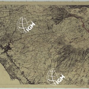 CARTA TOPOGRAFICA DEL MONTE VESUVIO RILEVATA E DISEGNATA DAGLI ALLIEVI DELL'ISTITUTO TOPOGRAFICO MIITARE NEGLI ANNI 1876-76 ALLA SCALA DI 1:10000 RICONOSCIUTA PER IL SISTEMA ROTABILE NEL 1880 - FOGLIO 3 ERCOLANO.