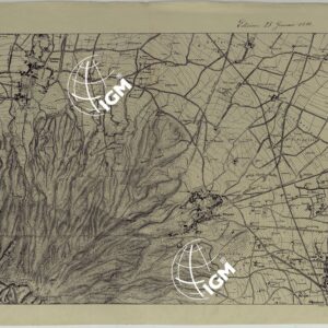 CARTA TOPOGRAFICA DEL MONTE VESUVIO RILEVATA E DISEGNATA DAGLI ALLIEVI DELL'ISTITUTO TOPOGRAFICO MIITARE NEGLI ANNI 1876-76 ALLA SCALA DI 1:10000 - FOGLIO II