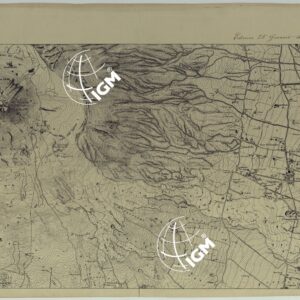 CARTA TOPOGRAFICA DEL MONTE VESUVIO RILEVATA E DISEGNATA DAGLI ALLIEVI DELL'ISTITUTO TOPOGRAFICO MIITARE NEGLI ANNI 1876-76 ALLA SCALA DI 1:10000 - FOGLIO IV.