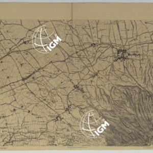 CARTA TOPOGRAFICA DEL MONTE VESUVIO RILEVATA E DISEGNATA DAGLI ALLIEVI DELL'ISTITUTO TOPOGRAFICO MIITARE NEGLI ANNI 1876-76 ALLA SCALA DI 1:10000 - FOGLIO I.