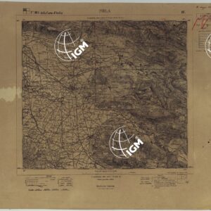CARTA TOPOGRAFICA DEL MONTE VESUVIO VECCHIE TAVOLETTE ALLA SCALA 1.50.000 - FOGLIO 185 IV NOLA.