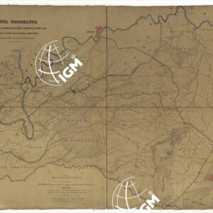 PIANTA TOPOGRAFICA DEL TERRENO FRA S. GIOVANNI INCARICO CAPRANO, IL FIUME LIRI, ARCE, ROCCA D'ARCE ED IL RIVOLO PROVITOLO, ATTRAVERSATO DALLA NUOVA STRADA CIVITA FARNESE