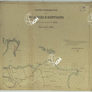 PIANTA TOPOGRAFICA DI BRINDISI E DINTORNI LEVATA ALLA SCALA DI 1:10.000 NELL'ANNO 1863 - TAVOLA 2.