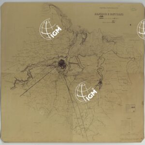 PIANTA TOPOGRAFICA DI BRINDISI E DINTORNI LEVATA ALLA SCALA DI 1:10.000 NELL'ANNO 1863 - 1:20.000.
