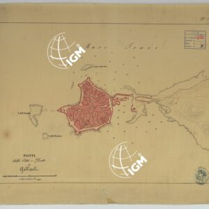 PIANTA DELLA CITTA' E PORTO DI GALLIPOLI - N. 35