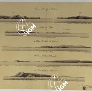 Vedute di alcuni punti delle Coste Dalmate, Montenegrine, Albanesi e delle Isole Ionie - Foglio 46-II - Albania