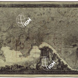 MAPPA TOPOGRAFICA DELLA CITTA' DI NAPOLI E DE' SUOI CONTORNI - QUADRO D'UNIONE.