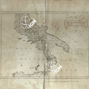 ATLANTE GEOGRAFICO DEL REGNO DI NAPOLI DELINEATO PER ORDINE DI FERDINANDO IV RE DELLE DUE SICILIE E C. E C. DA GIO' ANTONIO RIZZI ZANNONI GEOGRAFO DI SUA MAESTA' E TERMINATO NEL 1808. QUADRO D'UNIONE.