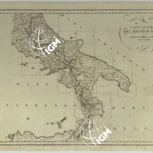 ATLANTE GEOGRAFICO DEL REGNO DI NAPOLI DELINEATO PER ORDINE DI FERDINANDO IV RE DELLE DUE SICILIE &C., &C., DA GIO. ANTONIO RIZZI ZANNONI GEOGRAFO DI SUA MAESTA' E TERMINATO NEL 1808 - QUADRO D'UNIONE.