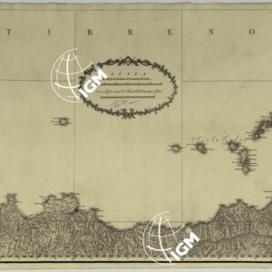 ATLANTE DEL REGNO DI NAPOLI RIDOTTO IN VI FOGLI DA GIOVANNI ANTONIO RIZZI ZANNONI GEOGRAFO DI SUA MAESTA' SICILIANA -  FOGLIO 5.