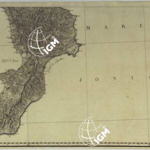 ATLANTE DEL REGNO DI NAPOLI RIDOTTO IN VI FOGLI DA GIOVANNI ANTONIO RIZZI ZANNONI GEOGRAFO DI SUA MAESTA' SICILIANA - FOGLIO 6.