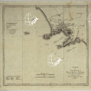 ATLANTE DELLE QUINDICI PROVINCIE AL DI QUA DEL FARO DEL REGNO DELLE DUE SICILIE A NORMA DELLA LEGGE DEL 1° MAGGIO 1816. INCISE D'ORDINE DI S. E. IL SEGRETARIO DI STATO MINISTRO DEGLI AFFARI INTERNI DA GENNARO BARTOLI - PROVINCIA DI NAPOLI.