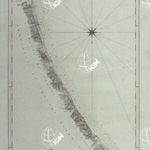 CARTA DI CABOTAGGIO DELLA COSTA DEL REGNO DELLE DUE SICILIE BAGNATA DALL'ADRIATICO DAL FIUME TRONTO AL CAPO DI S.TA MARIA DI LEUCA ESEGUITA NEL REALE OFFICIO TOPOGRAFICO. NAPOLI, 1834 - TAVOLA 1.