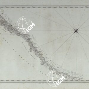 CARTA DI CABOTAGGIO DELLA COSTA DEL REGNO DELLE DUE SICILIE BAGNATA DALL'ADRIATICO DAL FIUME TRONTO AL CAPO DI S.TA MARIA DI LEUCA ESEGUITA NEL REALE OFFICIO TOPOGRAFICO. NAPOLI, 1834 - TAVOLA 2.