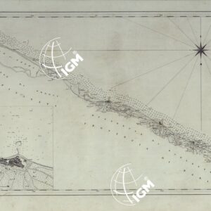 CARTA DI CABOTAGGIO DELLA COSTA DEL REGNO DELLE DUE SICILIE BAGNATA DALL'ADRIATICO DAL FIUME TRONTO AL CAPO DI S.TA MARIA DI LEUCA ESEGUITA NEL REALE OFFICIO TOPOGRAFICO. NAPOLI, 1834 - TAVOLA 7.
