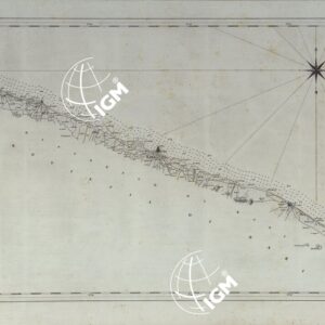 CARTA DI CABOTAGGIO DELLA COSTA DEL REGNO DELLE DUE SICILIE BAGNATA DALL'ADRIATICO DAL FIUME TRONTO AL CAPO DI S.TA MARIA DI LEUCA ESEGUITA NEL REALE OFFICIO TOPOGRAFICO. NAPOLI, 1834 - TAVOLA 8.