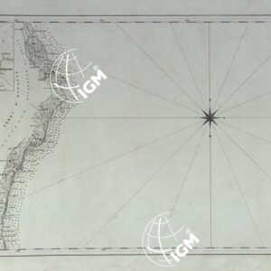 CARTA DI CABOTAGGIO DELLA COSTA DEL REGNO DELLE DUE SICILIE BAGNATA DALL'ADRIATICO DAL FIUME TRONTO AL CAPO DI S.TA MARIA DI LEUCA ESEGUITA NEL REALE OFFICIO TOPOGRAFICO. NAPOLI, 1834 - TAVOLA 12.