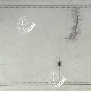 CARTA DI CABOTAGGIO DELLA COSTA DEL REGNO DELLE DUE SICILIE BAGNATA DALL'ADRIATICO DAL FIUME TRONTO AL CAPO DI S.TA MARIA DI LEUCA ESEGUITA NEL REALE OFFICIO TOPOGRAFICO. NAPOLI, 1834 - TAVOLA 13.