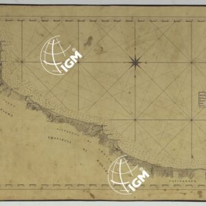 CARTA DI CABOTAGGIO DELLA COSTA DEL REGNO DELLE DUE SICILIE BAGNATA DALL'ADRIATICO DAL FIUME TRONTO AL CAPO DI S.TA MARIA DI LEUCA ESEGUITA NEL REALE OFFICIO TOPOGRAFICO. NAPOLI, 1834  - FOGLIO 2.