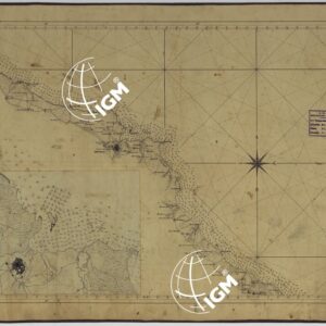 CARTA DI CABOTAGGIO DELLA COSTA DEL REGNO DELLE DUE SICILIE BAGNATA DALL'ADRIATICO DAL FIUME TRONTO AL CAPO DI S.TA MARIA DI LEUCA ESEGUITA NEL REALE OFFICIO TOPOGRAFICO. NAPOLI, 1834 - FOGLIO 9.