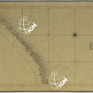 CARTA DI CABOTAGGIO DELLA COSTA DEL REGNO DELLE DUE SICILIE BAGNATA DALL'ADRIATICO DAL FIUME TRONTO AL CAPO DI S.TA MARIA DI LEUCA ESEGUITA NEL REALE OFFICIO TOPOGRAFICO. NAPOLI, 1834 - FOGLIO 10.