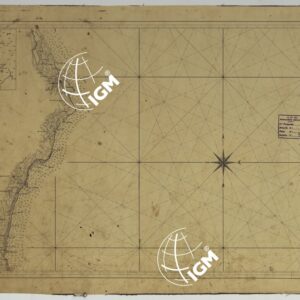 CARTA DI CABOTAGGIO DELLA COSTA DEL REGNO DELLE DUE SICILIE BAGNATA DALL'ADRIATICO DAL FIUME TRONTO AL CAPO DI S.TA MARIA DI LEUCA ESEGUITA NEL REALE OFFICIO TOPOGRAFICO. NAPOLI, 1834 - FOGLIO 11BIS.