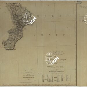 CARTA DELLE PROVINCIE MERIDIONALI D'ITALIA INDICANTE LE TAPPE MILITARI ED I RILIEVI POSTALI COSTRUTTA NEL R.LE OFFICIO TOPOGRAFICO DI NAPOLI SUI MIGLIORI ELEMENTI GEODETICI E TOPOGRAFICI - FOGLIO 4.