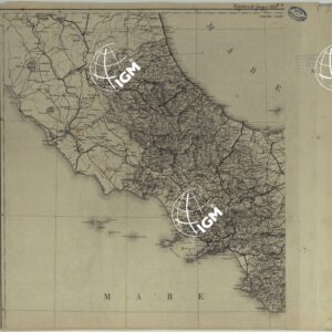 CARTA DELLE PROVINCIE MERIDIONALI D'ITALIA INDICANTE LE TAPPE MILITARI ED I RILIEVI POSTALI COSTRUTTA NEL R.LE OFFICIO TOPOGRAFICO DI NAPOLI SUI MIGLIORI ELEMENTI GEODETICI E TOPOGRAFICI - FOGLIO 1