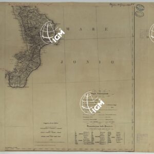 CARTA DELLE PROVINCIE MERIDIONALI D'ITALIA INDICANTE LE TAPPE MILITARI ED I RILIEVI POSTALI COSTRUTTA NEL R.LE OFFICIO TOPOGRAFICO DI NAPOLI SUI MIGLIORI ELEMENTI GEODETICI E TOPOGRAFICI - FOGLIO 4.