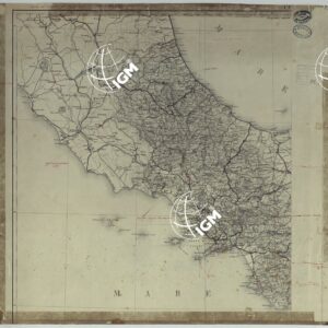 CARTA DELLE PROVINCIE MERIDIONALI D'ITALIA INDICANTE LE TAPPE MILITARI ED I RILIEVI POSTALI COSTRUTTA NEL R.LE OFFICIO TOPOGRAFICO DI NAPOLI SUI MIGLIORI ELEMENTI GEODETICI E TOPOGRAFICI - FOGLIO 1.
