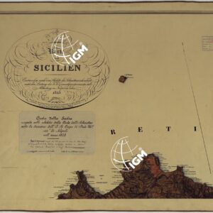 Karte Von Sicilien Entworfen nach dem Skelette der Schmettauischen Karte unter der Leitung der K.K. Generalquartiermeisterstab Abstheilung in Neapel im Jahre 1825  - Carta della Sicilia - Foglio 1