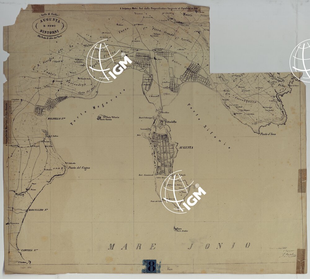 AUGUSTA E SUOI DINTORNI - ISOLA DI SICILIA - b'n