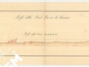 PIANTA DELLA REAL PIAZZA DI SIRACUSA E DINTORNI - FOGLIO 1  PROFILO