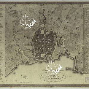 PIANTA DELLA CITTA' DI PALERMO E SUOI CONTORNI DEDICATA A S.A.R. IL PRINCIPE DI SALERNO NELL'ANNO 1818. DAL SUO UMILISS.O ED OSSEQUIOSS.O SERVITORE GAETANO LOSSIEUX.