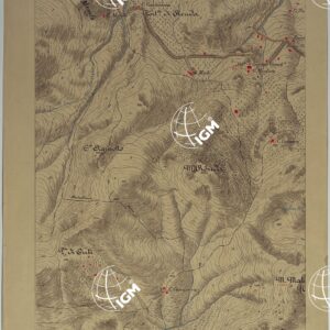 CARTA DEI DINTORNI DI PALERMO ALLA SCALA DI 1 A 10.000 PER LEMANOVRE SULLA CARTA ESEGUITA MEDIANTE INGRANDIMENTO GEOMETRICO DELLA CARTA AL 50.000, RIVEDUTA E COMPLETATA IN OGNI PARTE SUL TERRENO, CON STRUMENTI PER LEVATE SPEDITIVE  - TAVOLA I 1.