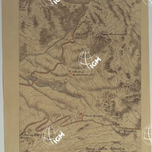 CARTA DEI DINTORNI DI PALERMO ALLA SCALA DI 1 A 10.000 PER LEMANOVRE SULLA CARTA ESEGUITA MEDIANTE INGRANDIMENTO GEOMETRICO DELLA CARTA AL 50.000, RIVEDUTA E COMPLETATA IN OGNI PARTE SUL TERRENO, CON STRUMENTI PER LEVATE SPEDITIVE - TAVOLA I 4.