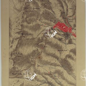 CARTA DEI DINTORNI DI PALERMO ALLA SCALA DI 1 A 10.000 PER LEMANOVRE SULLA CARTA ESEGUITA MEDIANTE INGRANDIMENTO GEOMETRICO DELLA CARTA AL 50.000, RIVEDUTA E COMPLETATA IN OGNI PARTE SUL TERRENO, CON STRUMENTI PER LEVATE SPEDITIVE - TAVOLA II 3.