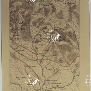 CARTA DEI DINTORNI DI PALERMO ALLA SCALA DI 1 A 10.000 PER LEMANOVRE SULLA CARTA ESEGUITA MEDIANTE INGRANDIMENTO GEOMETRICO DELLA CARTA AL 50.000, RIVEDUTA E COMPLETATA IN OGNI PARTE SUL TERRENO, CON STRUMENTI PER LEVATE SPEDITIVE - TAVOLA II 4.