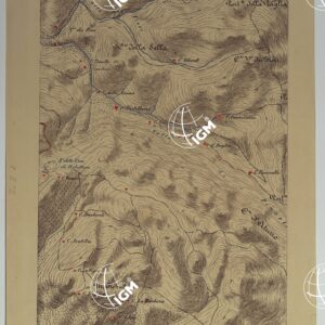 CARTA DEI DINTORNI DI PALERMO ALLA SCALA DI 1 A 10.000 PER LEMANOVRE SULLA CARTA ESEGUITA MEDIANTE INGRANDIMENTO GEOMETRICO DELLA CARTA AL 50.000, RIVEDUTA E COMPLETATA IN OGNI PARTE SUL TERRENO, CON STRUMENTI PER LEVATE SPEDITIVE - TAVOLA III 1.