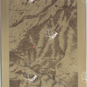 CARTA DEI DINTORNI DI PALERMO ALLA SCALA DI 1 A 10.000 PER LEMANOVRE SULLA CARTA ESEGUITA MEDIANTE INGRANDIMENTO GEOMETRICO DELLA CARTA AL 50.000, RIVEDUTA E COMPLETATA IN OGNI PARTE SUL TERRENO, CON STRUMENTI PER LEVATE SPEDITIVE - TAVOLA III 4.