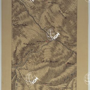 CARTA DEI DINTORNI DI PALERMO ALLA SCALA DI 1 A 10.000 PER LEMANOVRE SULLA CARTA ESEGUITA MEDIANTE INGRANDIMENTO GEOMETRICO DELLA CARTA AL 50.000, RIVEDUTA E COMPLETATA IN OGNI PARTE SUL TERRENO, CON STRUMENTI PER LEVATE SPEDITIVE - TAVOLA IV 1.