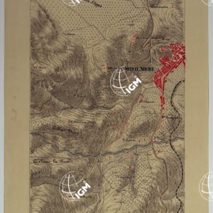 CARTA DEI DINTORNI DI PALERMO ALLA SCALA DI 1 A 10.000 PER LEMANOVRE SULLA CARTA ESEGUITA MEDIANTE INGRANDIMENTO GEOMETRICO DELLA CARTA AL 50.000, RIVEDUTA E COMPLETATA IN OGNI PARTE SUL TERRENO, CON STRUMENTI PER LEVATE SPEDITIVE -
TAVOLA IV 2.