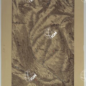 CARTA DEI DINTORNI DI PALERMO ALLA SCALA DI 1 A 10.000 PER LEMANOVRE SULLA CARTA ESEGUITA MEDIANTE INGRANDIMENTO GEOMETRICO DELLA CARTA AL 50.000, RIVEDUTA E COMPLETATA IN OGNI PARTE SUL TERRENO, CON STRUMENTI PER LEVATE SPEDITIVE - TAVOLA IV 3.