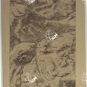 CARTA DEI DINTORNI DI PALERMO ALLA SCALA DI 1 A 10.000 PER LEMANOVRE SULLA CARTA ESEGUITA MEDIANTE INGRANDIMENTO GEOMETRICO DELLA CARTA AL 50.000, RIVEDUTA E COMPLETATA IN OGNI PARTE SUL TERRENO, CON STRUMENTI PER LEVATE SPEDITIVE - TAVOLA VI 1.