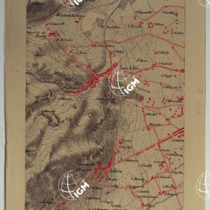 CARTA DEI DINTORNI DI PALERMO ALLA SCALA DI 1 A 10.000 PER LEMANOVRE SULLA CARTA ESEGUITA MEDIANTE INGRANDIMENTO GEOMETRICO DELLA CARTA AL 50.000, RIVEDUTA E COMPLETATA IN OGNI PARTE SUL TERRENO, CON STRUMENTI PER LEVATE SPEDITIVE - TAVOLA VI 2.