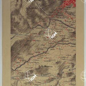 CARTA DEI DINTORNI DI PALERMO ALLA SCALA DI 1 A 10.000 PER LEMANOVRE SULLA CARTA ESEGUITA MEDIANTE INGRANDIMENTO GEOMETRICO DELLA CARTA AL 50.000, RIVEDUTA E COMPLETATA IN OGNI PARTE SUL TERRENO, CON STRUMENTI PER LEVATE SPEDITIVE - TAVOLA VI 3.