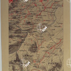 CARTA DEI DINTORNI DI PALERMO ALLA SCALA DI 1 A 10.000 PER LEMANOVRE SULLA CARTA ESEGUITA MEDIANTE INGRANDIMENTO GEOMETRICO DELLA CARTA AL 50.000, RIVEDUTA E COMPLETATA IN OGNI PARTE SUL TERRENO, CON STRUMENTI PER LEVATE SPEDITIVE - TAVOLA VI 4.